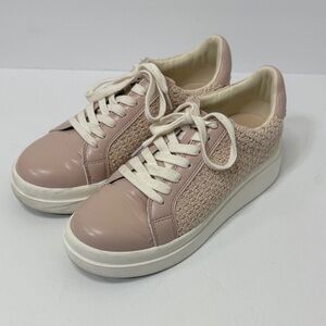 Yellow Box Blush Pink Woven Sneakers